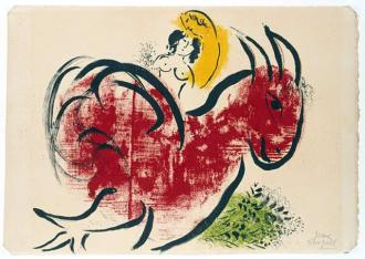 Marc Chagall Le coq rouge