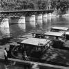 Péniches sur la Seine, Paris, 1960